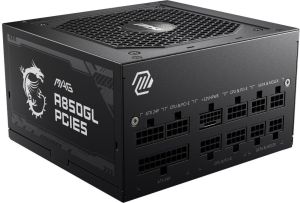 Obrázok pre výrobcu MSI zdroj MAG A850GL PCIE5/ 850W/ ATX3.0/ akt. PFC/ 7 let celk. záruka/ 120mm fan/ modulární kabeláž/ 80PLUS Gold