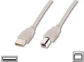 Obrázok pre výrobcu Digitus Připojovací kabel USB 2.0, typ A - B M / M, 1,0m,šedý