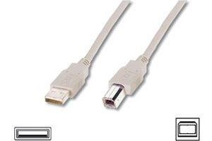 Obrázok pre výrobcu Digitus Připojovací kabel USB 2.0, typ A - B M / M, 1,0m,šedý