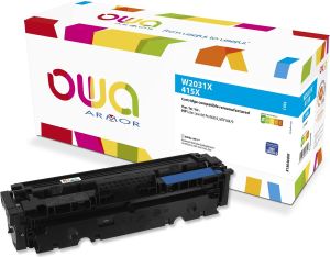 Obrázok pre výrobcu OWA Armor toner alternatívny s HP W2031X, 415X, 6000st, modrá/cyan