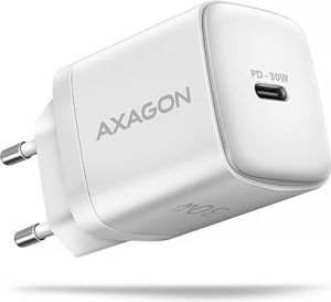 Obrázok pre výrobcu AXAGON ACU-PD30W, Sil nabíječka do sítě 30W, 1x port USB-C, PD3.0/PPS/QC4+/SFC/AFC/Apple, bílá