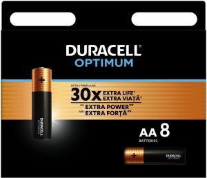 Obrázok pre výrobcu Duracell Optimum alkalická baterie 8 ks (AA)