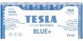 Obrázok pre výrobcu TESLA BLUE+ Zinc Carbon baterie AAA (R03, mikrotužková, fólie) 24 ks