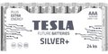 Obrázok pre výrobcu TESLA SILVER+ alkalická baterie AAA (LR03, mikrotužková, fólie) 24 ks