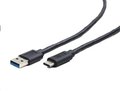 Obrázok pre výrobcu Kabel Gembird USB 3.0 AM na Type-C kabel (AM/CM), 1m, černý