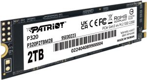 Obrázok pre výrobcu PATRIOT P320 2TB SSD / Interní / M.2 PCIe Gen3 x4 NVMe 1.3 / 2280