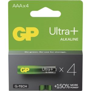 Obrázok pre výrobcu GP Alkalická baterie ULTRA PLUS AAA (LR03)- 4ks