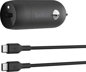 Obrázok pre výrobcu Belkin BOOSTCHARGE™ 30W USB-C Power Delivery PPS nabíječka do auta + 1m USB-C na USB-C kabel, černá