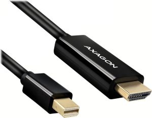 Obrázok pre výrobcu AXAGON adaptér z Mini DisplayPort na HDMI 1.4 / RVDM-HI14C2 / 4k/30Hz / 1,8m