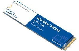 Obrázok pre výrobcu WD BLUE SSD NVMe 250GB PCIe SN 570, Gen3 8 Gb/s, (R:3300, W:1200MB/s)