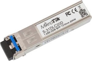 Obrázok pre výrobcu MIKROTIK S-31DLC20D SFP Module 1.25Gb/s 1310nm 2x LC 20km Single mode