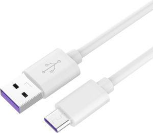 Obrázok pre výrobcu PremiumCord Kabel USB 3.1 C/M - USB 2.0 A/M, Super fast charging 5A, bílý, 2m