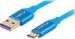 Obrázok pre výrobcu LANBERG CA-USBO-22CU-0005-BL cable Premium Quck Charge 3.0 USB-C M A M 0.5m Blue
