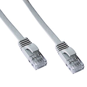 Obrázok pre výrobcu DATACOM Patch cord UTP CAT6    1m šedý FLAT plochý