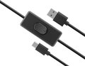Obrázok pre výrobcu AKASA - USB 2.0 typ A na typ C kabel se switchem