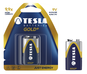 Obrázok pre výrobcu TESLA - baterie 9V GOLD+, 1ks, 6LR61