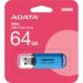 Obrázok pre výrobcu ADATA C906 64GB/USB 2.0/ USB-A/Modrá