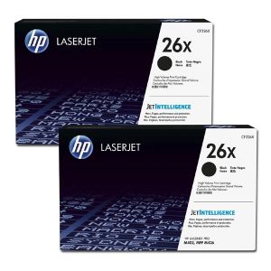 Obrázok pre výrobcu HP 26X 2-pack High Yield Black Original LaserJet Toner Cartridges (CF226XD)