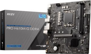 Obrázok pre výrobcu MSI MB Sc LGA1700 PRO H610M-G DDR4, Intel H610, 2xDDR4, 1xDP, 1xHDMI, 1xVGA, mATX