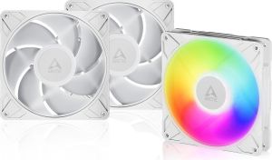 Obrázok pre výrobcu ARCTIC P14 Pro A-RGB (bílá) (3pack) - 140mm A-RGB PWM ventilátor s rozdělovačem kabelů