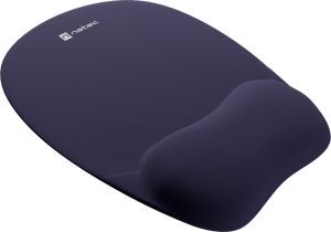 Obrázok pre výrobcu Podložka pod myš ergonomická Natec CHIPMUNK, paměťová pěna, Navy modrá, 230x200 mm