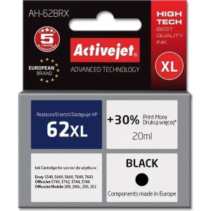 Obrázok pre výrobcu Atrament ActiveJet alternatívny HP 62XL C2P05 AH-62BRX Black 20 ml