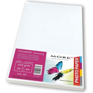 Obrázok pre výrobcu Fotopapier Harmony 210g/m2; lesklý; jednostranný lesklý fotopapier VIAC Fotopapier Harmony 210g/m2; lesklý;50 listov st