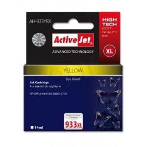 Obrázok pre výrobcu Atrament ActiveJet alternatívny pre HP CN056AE (no.933XL) Yellow 14ml