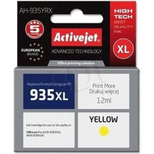 Obrázok pre výrobcu Atrament ActiveJet alternatívny HP 935XL C2P26A AH-935YRX Yellow 12 ml