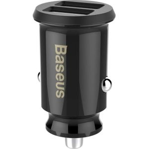 Obrázok pre výrobcu Baseus CCALL-ML01 Grain Nabíječka do Auta 15.5W 2x USB Black