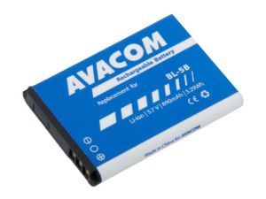 Obrázok pre výrobcu Baterie AVACOM GSNO-BL5B-S890 do mobilu Nokia 3220, 6070, Li-Ion 3,7V 890mAh (náhrada BL-5B)