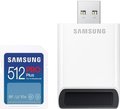 Obrázok pre výrobcu Samsung SDXC 512GB /180MBps/USB 3.0/USB-A/Class 10/+ Adaptér/Modrá