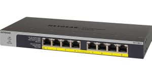 Obrázok pre výrobcu NETGEAR 8-port 10/100/1000Mbps Gigabit Ethernet, Flexible PoE, GS108LP