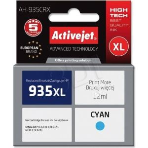 Obrázok pre výrobcu Atrament ActiveJet pre HP 935XL C2P24A AH-935CRX Cyan 12 ml