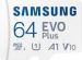 Obrázok pre výrobcu SAMSUNG EVO Plus MicroSDXC 64GB + SD Adaptér / CL10 UHS-I U1 / A1 / V10