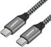 Obrázok pre výrobcu PremiumCord Kabel USB 3.2 Gen 1 USB-C male - USB-C male, bavlněný oplet, 1m