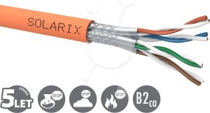 Obrázok pre výrobcu Instalační kabel Solarix CAT7A SSTP LSOHFR B2ca-s1,d1,a1 500m/cívka SXKD-7A-1200-SSTP-LSOHFR-B2ca