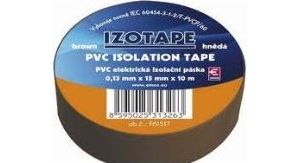Obrázok pre výrobcu PremiumCord Izolační páska PVC 15/10 hnědá