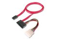 Obrázok pre výrobcu Digitus SATA adapter cable, I-type - L-type, F/F, 0.5m, straight, SATA II/III, UL, re