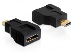 Obrázok pre výrobcu Delock adaptér HDMI mini C samice > HDMI micro D samec