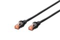 Obrázok pre výrobcu Digitus CAT 6 S-FTP patch kabel, LSOH, Cu, AWG 27/7, délka 0,25 m, barva černá