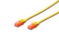 Obrázok pre výrobcu Digitus Ecoline Patch Cable, UTP, CAT 6e, AWG 26/7, žlutý 2m