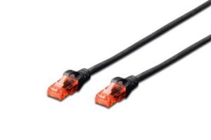 Obrázok pre výrobcu Digitus Ecoline Patch Cable, UTP, CAT 6e, AWG 26/7, černý 0,5m