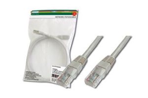 Obrázok pre výrobcu Digitus Patch Cable, UTP, CAT 5e, AWG 26/7, měď, šedý 0,25m