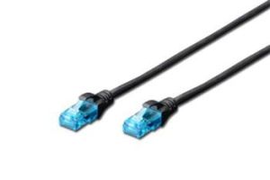 Obrázok pre výrobcu Digitus Ecoline Patch Cable, UTP, CAT 5e, AWG 26/7, černý 2m