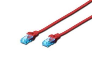 Obrázok pre výrobcu Digitus Ecoline Patch Cable, UTP, CAT 5e, AWG 26/7, červený 1m
