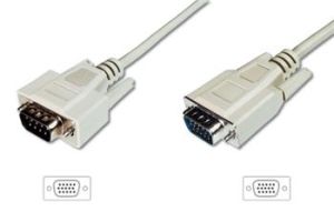 Obrázok pre výrobcu Digitus Monitor kabel, VGA, stíněný, béžový AWG28, měď, 1,8m