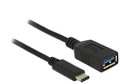 Obrázok pre výrobcu Delock adaptér SuperSpeed USB (USB 3.1, Gen 1) USB Type-C™ samec > USB Type A samice 15 cm černý