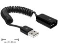 Obrázok pre výrobcu Delock kabel USB 2.0, prodlužovací, samec/samice, kroucený kabel