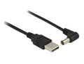 Obrázok pre výrobcu Delock napájecí kabel USB > DC 5.5 x 2.1 mm samec 90° 1.5 m